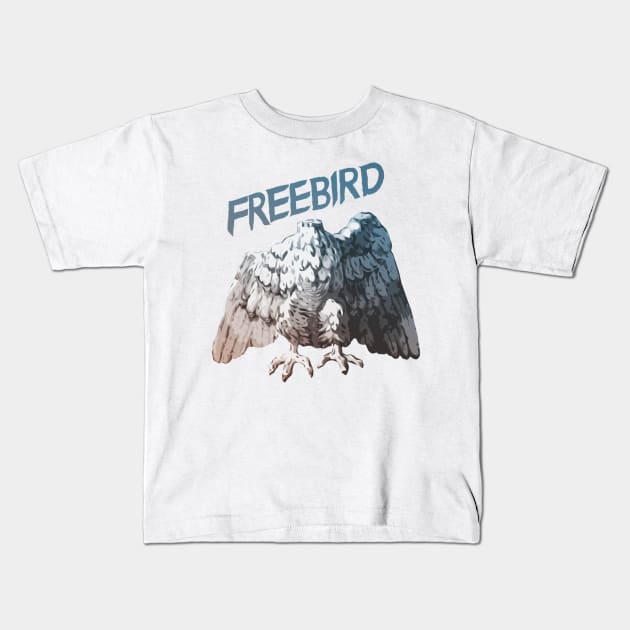 Free of bird Kids T-Shirt by Antasida Doen